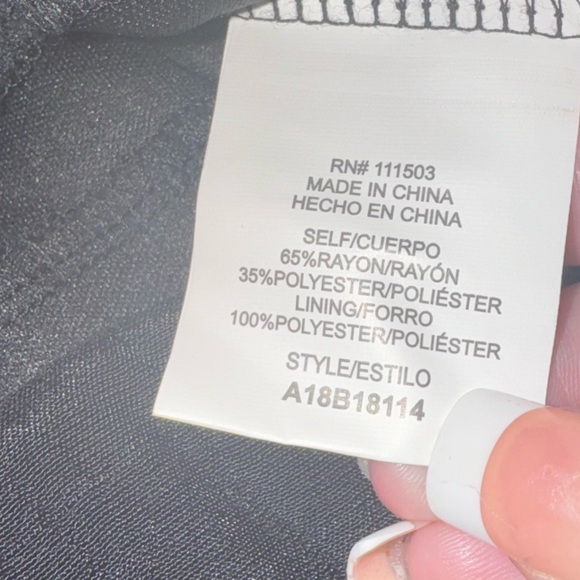 AUW SMOCKED BODICE BLACK FLARE HEM MAXI DRESS BOHO CHIC LARGE - Picture 12 of 15